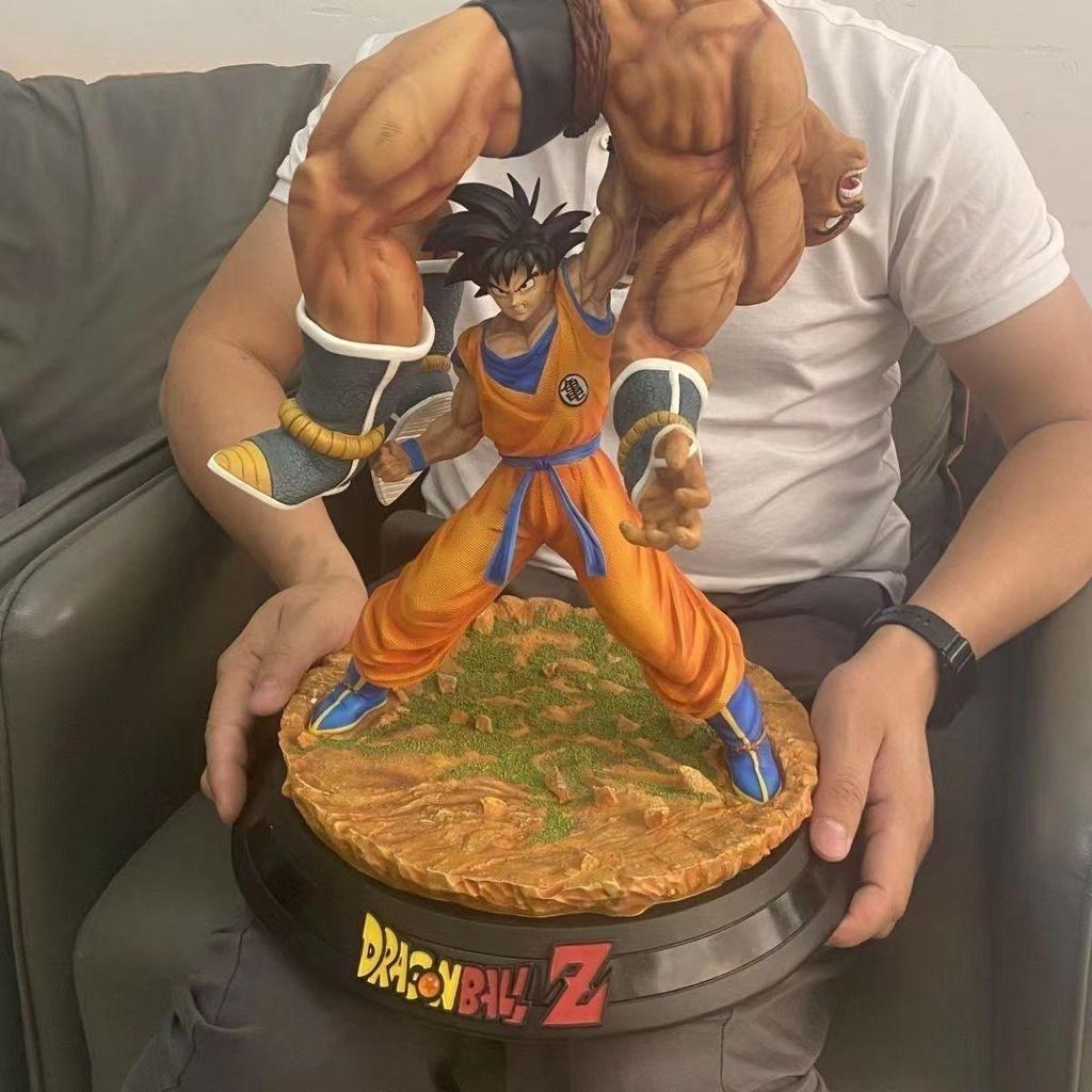 Figurine Dragon Ball Son Goku Et Nappa - PVC 23cm - Sans Marque - 2023