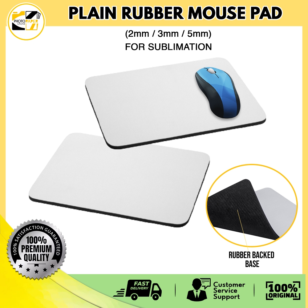 Sublimation Rubber Mouse Pad (2mm / 3mm / 5mm) Shopee Philippines