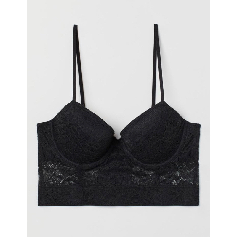 Brand New Auth H&M Lace Underwired Bra / Seamless Soft Bra Shopee