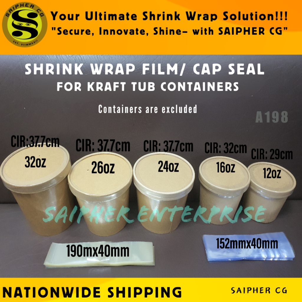 Shrink Wrap Plastic Packaging for Bottle Container Shrinkable Tape Cap