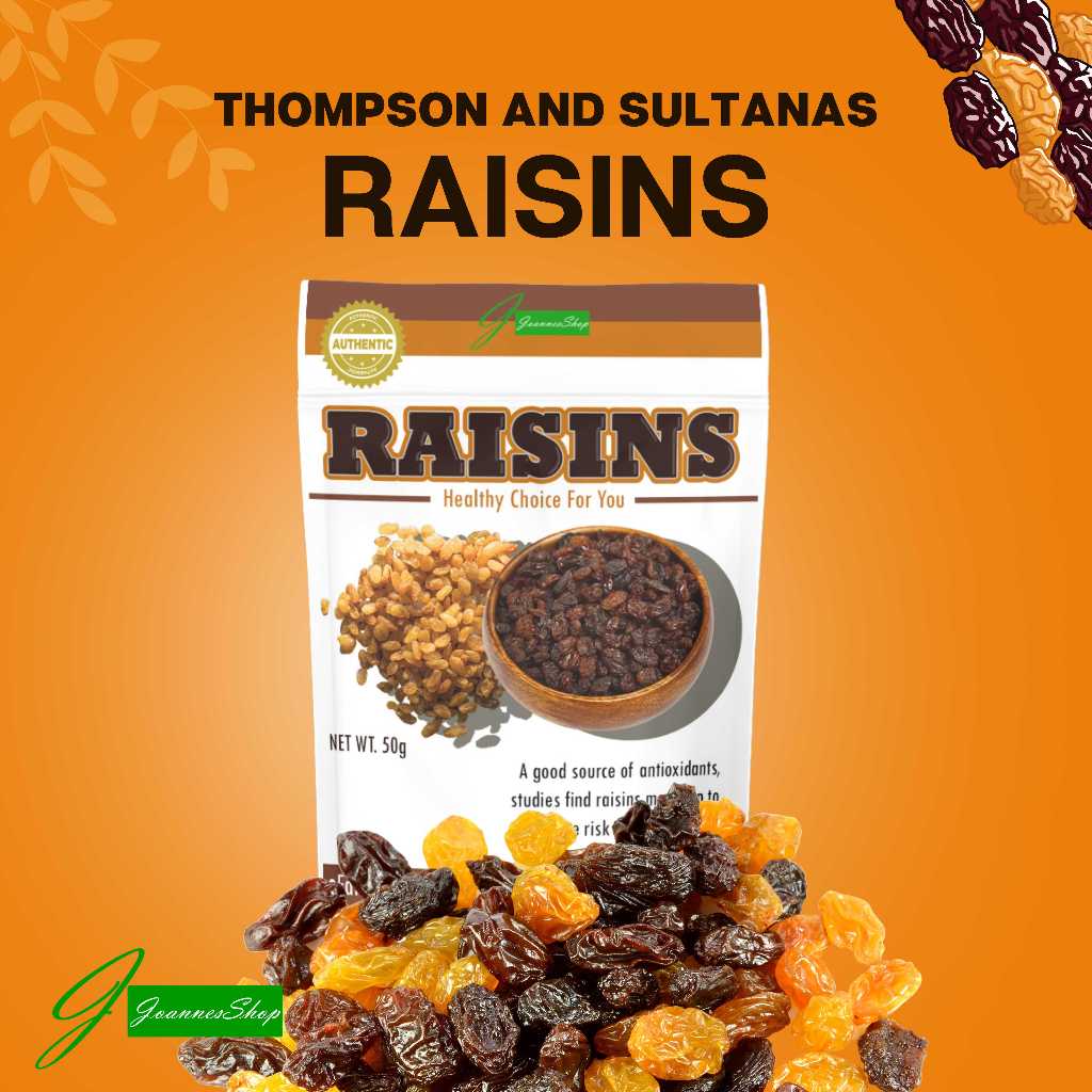 RAISINS THOMPSON/SULTANAS SULIT PACK | Shopee Philippines