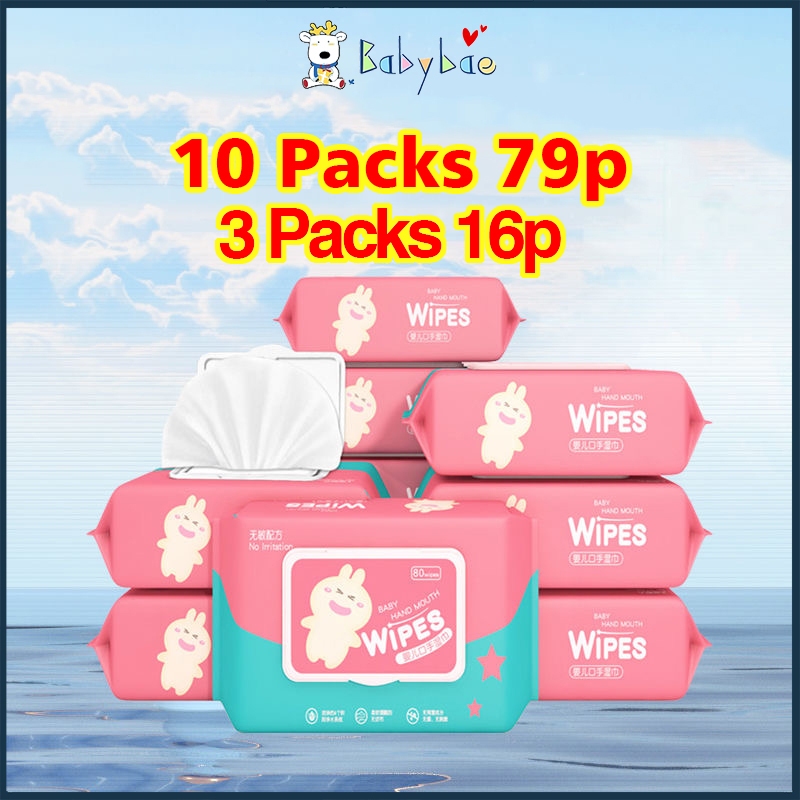 Wipes for Baby 10Packs Free Shipping Per Pack Wipes 99 Water Hypoallergenic (NonAlcohol