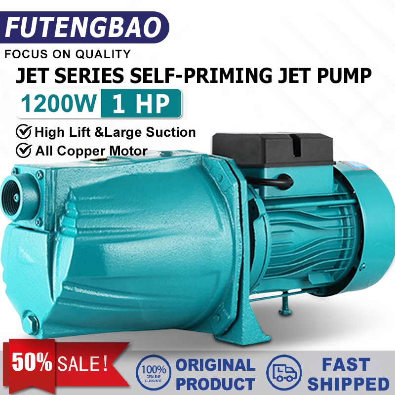 Jet Pump Water Booster Pump 1HP 1200W 60L/Min Heavy Duty Electric Water