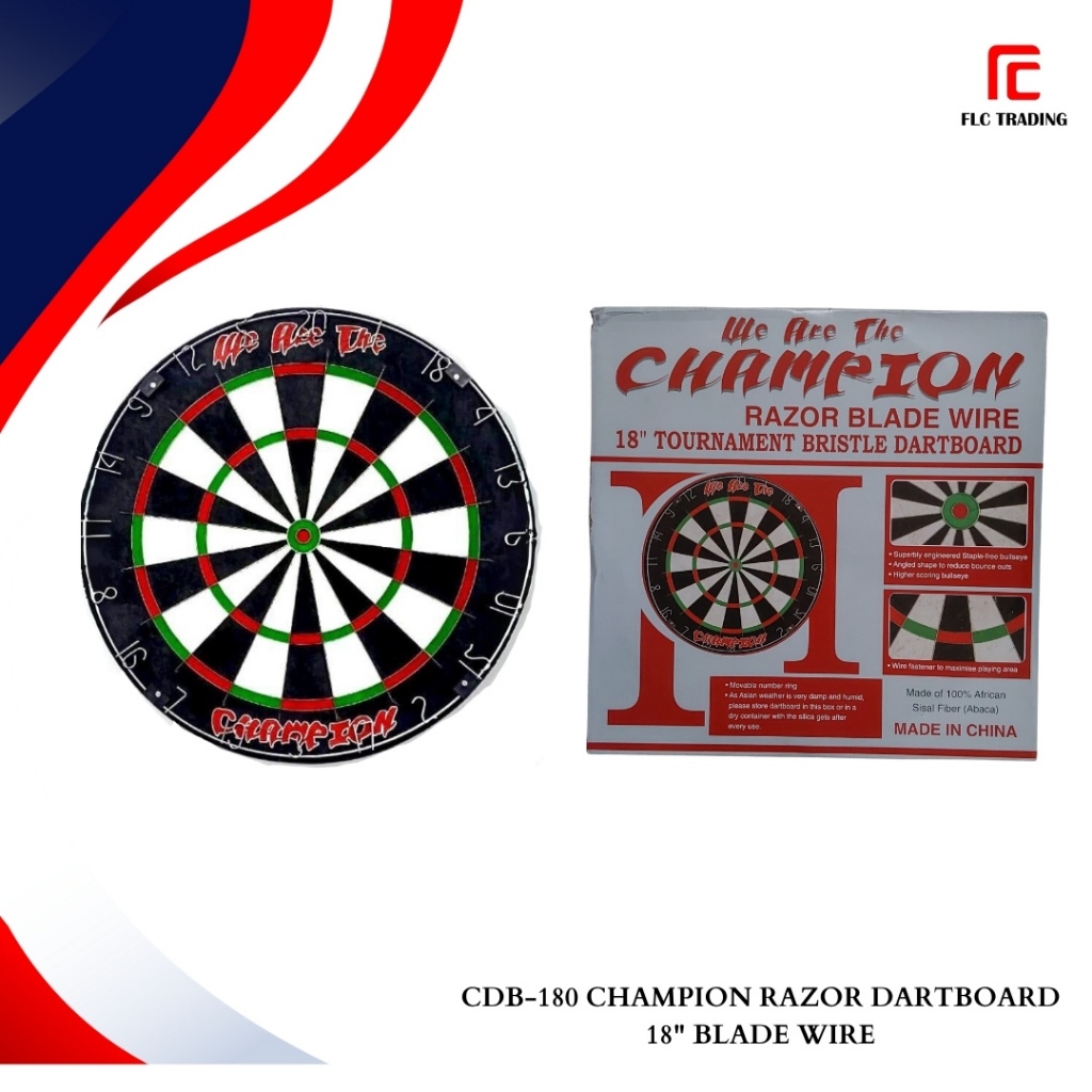 Champion Razor Blade Tournament Dart Board Made of 100 African Sisal