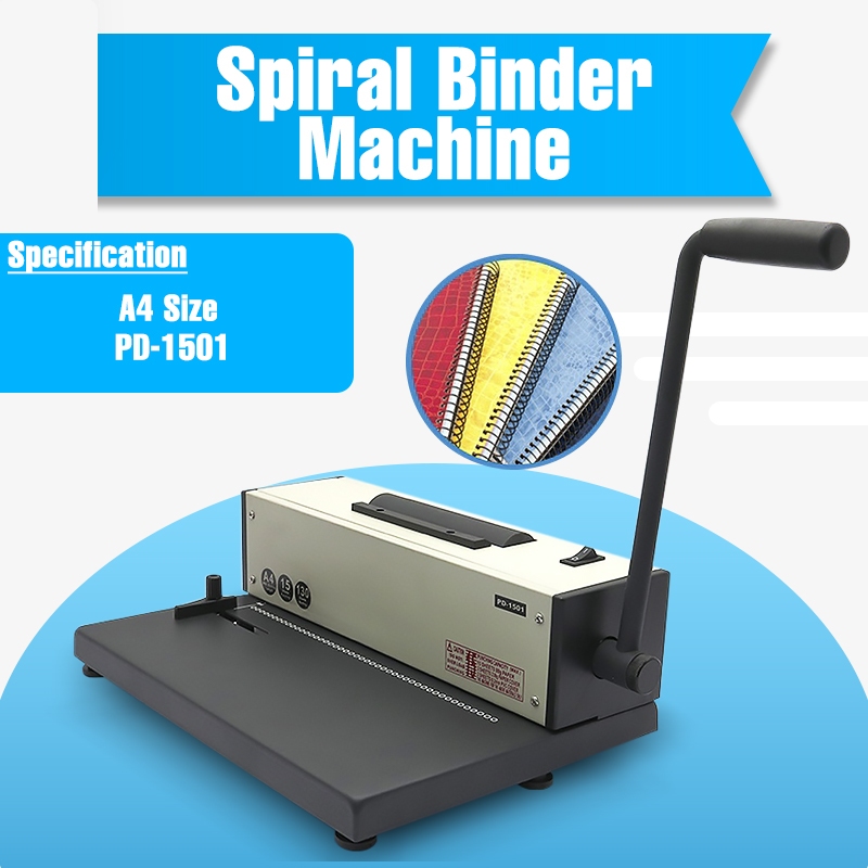 QUAFF Spiral Binder Machine PD1501 A4 Binding Machine Shopee Philippines