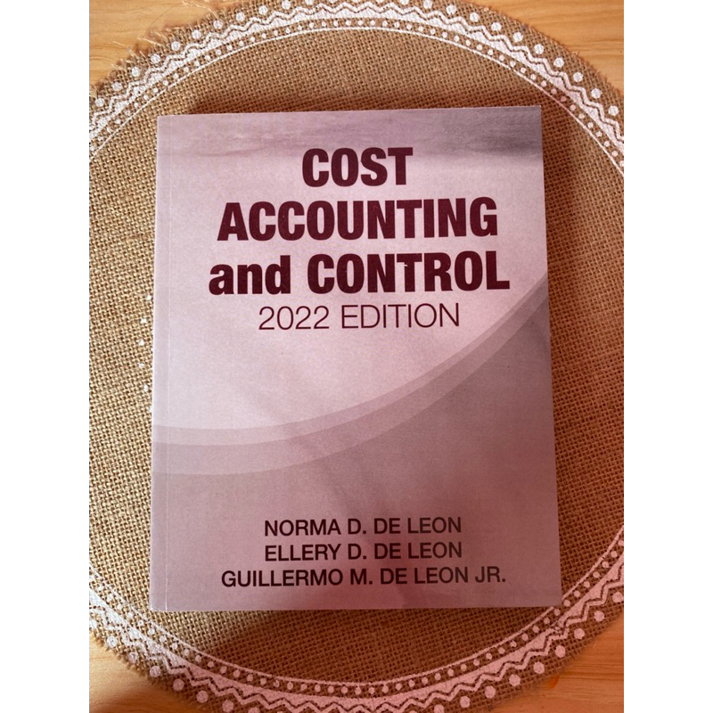 Cost Accounting and Control 2022 Edition by Norma De Leon | Shopee ...