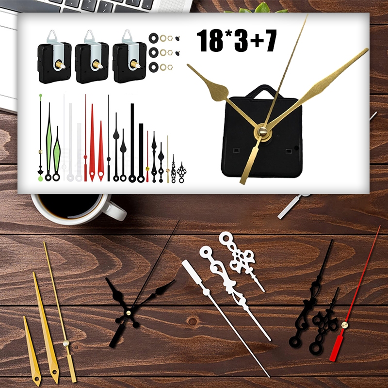 3pcs Quartz DIY Wall Clock Movement Mechanism Repair Parts Replacement ...