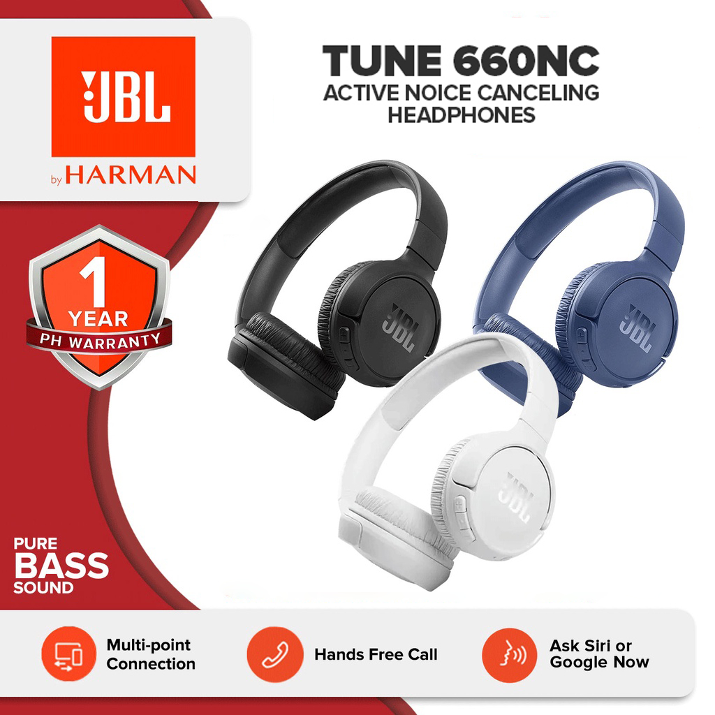 JBL Tune 660NC Active Noise Cancelling Bluetooth Headphones