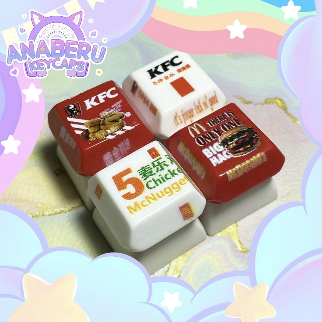 Fast Food Keycaps for keyboard | Shopee Philippines