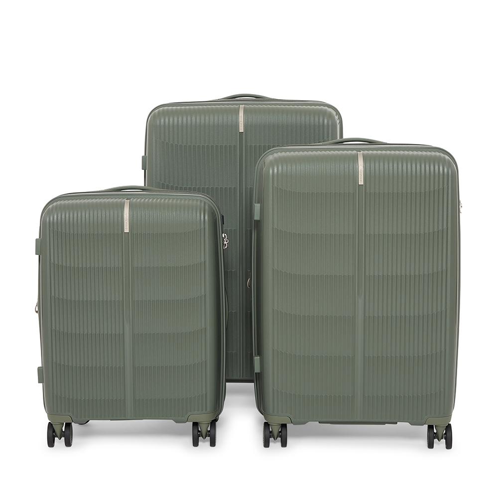 British Knight BIP934ZTE Green 3Piece (Set) Expandable Luggage with