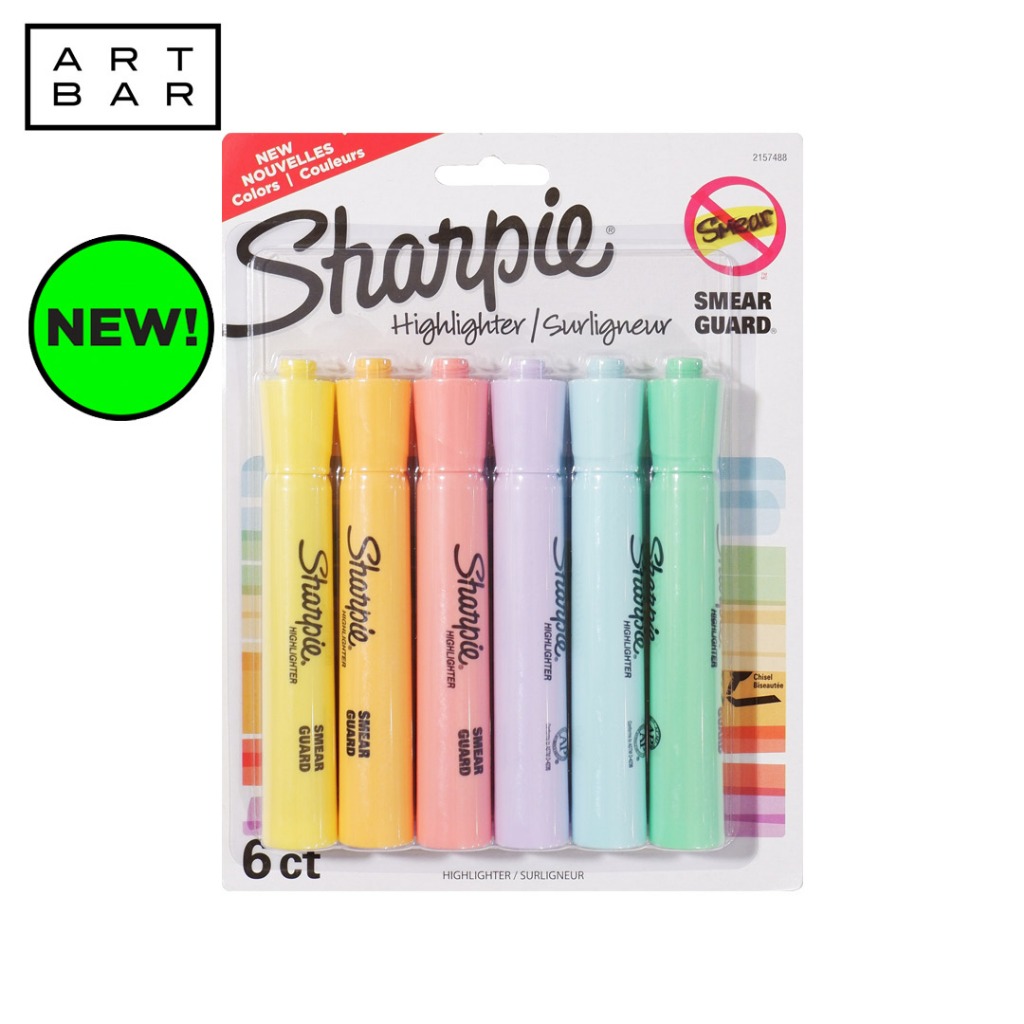 Sharpie Major Tank Highlighter Assorted Pastel 6s- Art Bar | Shopee ...