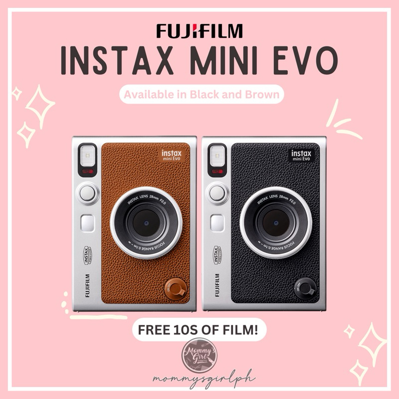 FUJIFILM INSTAX MINI EVO CAMERA WITH FILMS ETC | Shopee Philippines