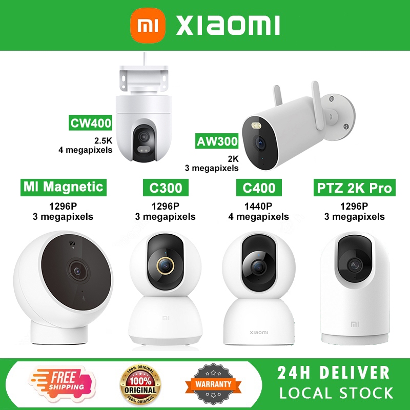 Xiaomi Camera CCTV C300/C400/C200 Home Smart 1296P HD 360°Camera Night ...