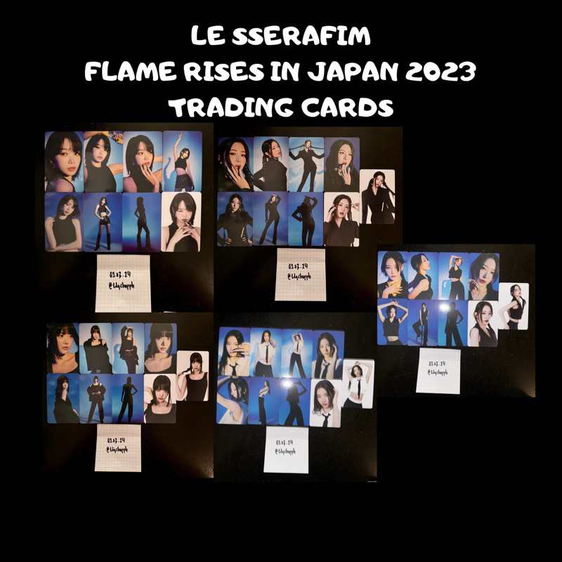 LE SSERAFIM Flame Rises Japan Trading Cards | Shopee Philippines
