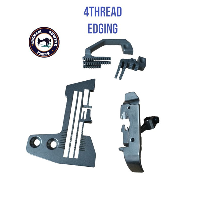 4 THREADS 747 Presser foot, Feed dog, THROATPLATE 747 SEWING MACHINE