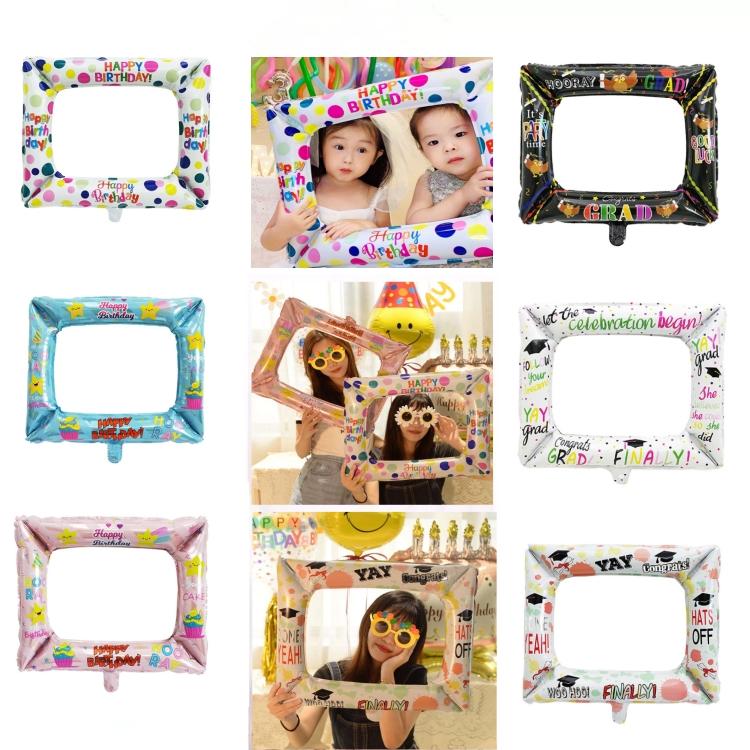 Birthday Graduation Balloon Frame Birthday Party Graduation Photo Props ...