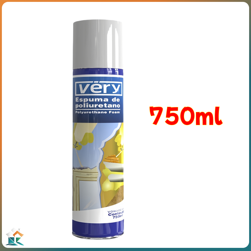 Polyurethane Foam PU Foam Spray 750ml Fills Gaps Around Pipes Vents