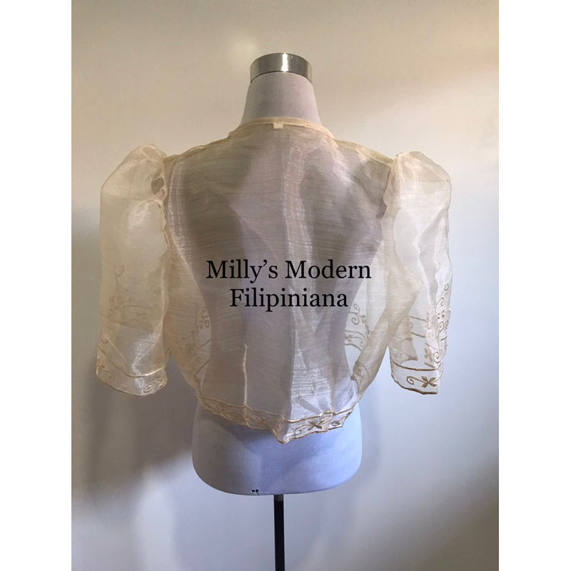 Milly’s Modern Filipiniana Bolero wrap around maria clara filipiñana ...