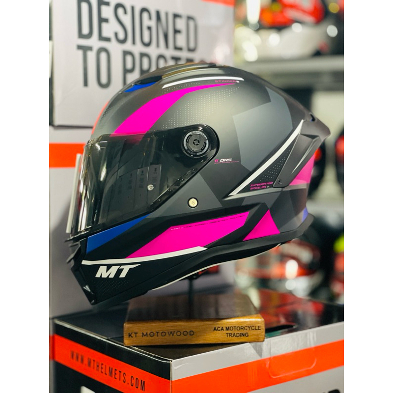 MT STINGER 2 Fullface Helmet with Spare Visor (CHESTE) | Shopee Philippines
