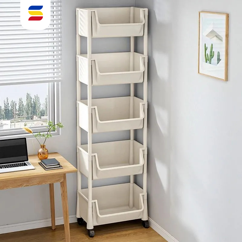 Moving Rack book shelf Toy Organizer Kitchen Storage Shelf Wall ...