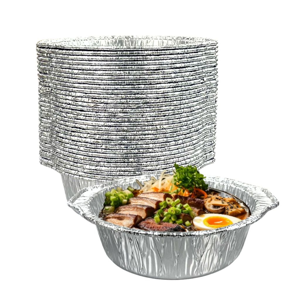 [100pcs] Aluminum Foil Ramen Bowl - AC226 | Ramyun Cooker Container for ...