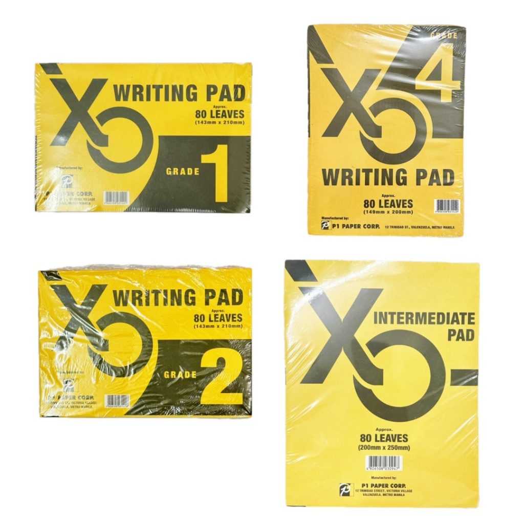 10PCS XO Writing pad Intermediate Grade 1/ Grade 2/ Grade 3/ Grade 4 80 ...