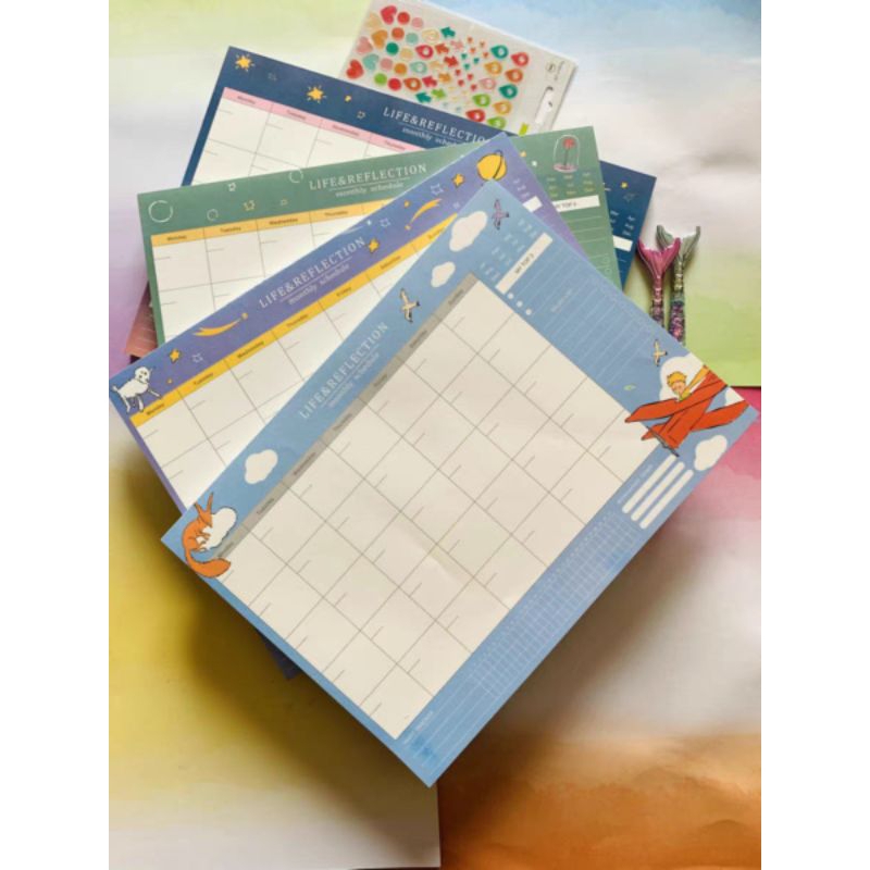 Little Prince A4 Tearable Monthly Undated Planner Pad | Shopee Philippines
