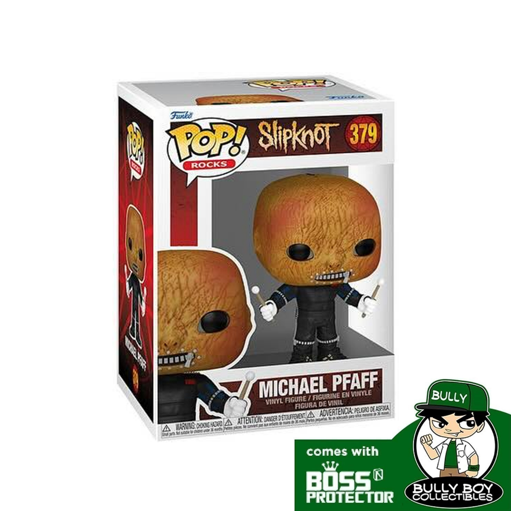 Funko POP! Rocks: Slipknot - Michael Pfaff 379 With Boss Protector ...