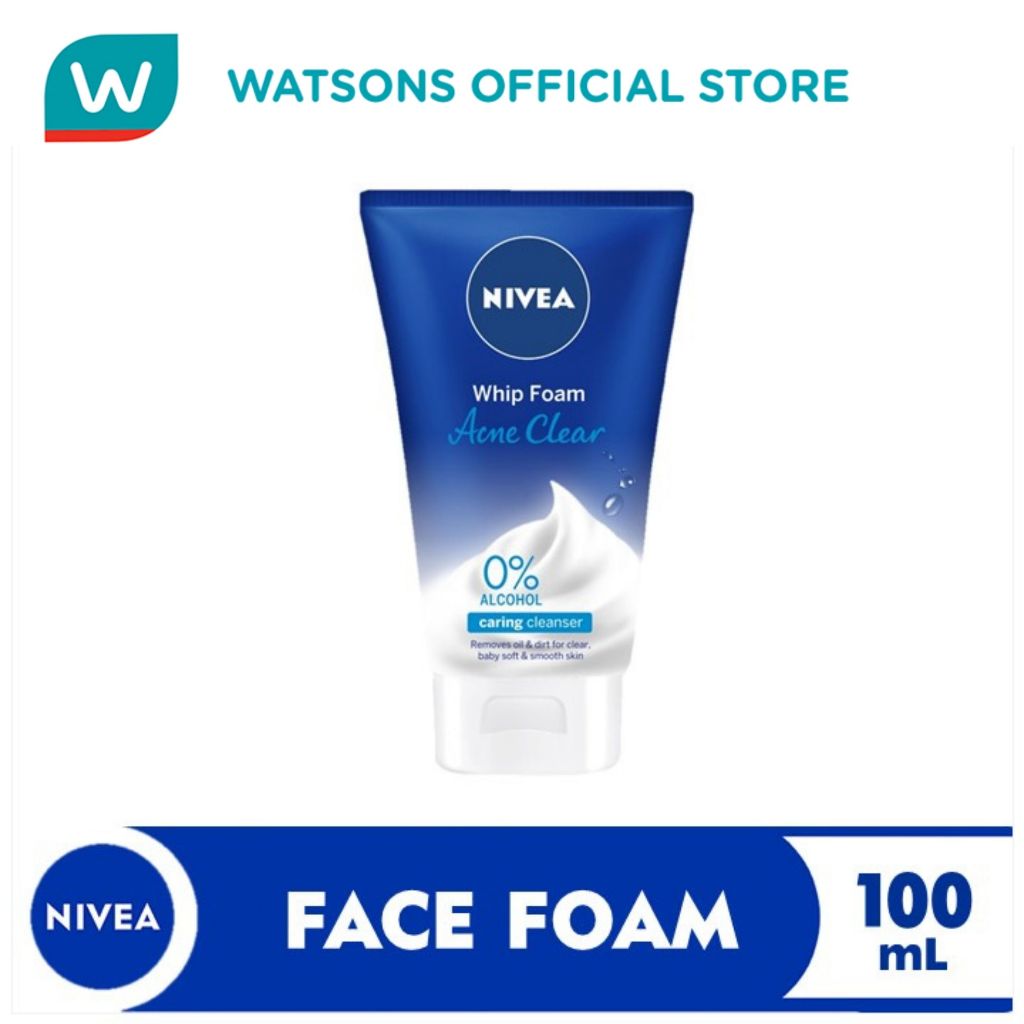 NIVEA Face Acne Cleanser, Acne Clear Whip Foam, Face Wash for Acne