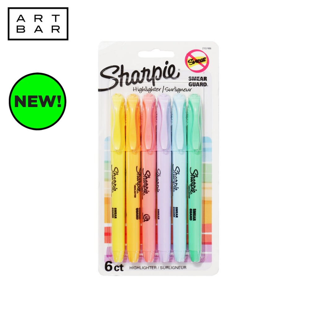 Sharpie Pocket Accent Highlighter Assorted Pastel 6s- Art Bar | Shopee ...