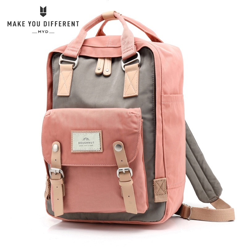 Doughnut macaroon backpack original travel school bag for women waterproof 14 inch laptop backpack Shopee Philippines