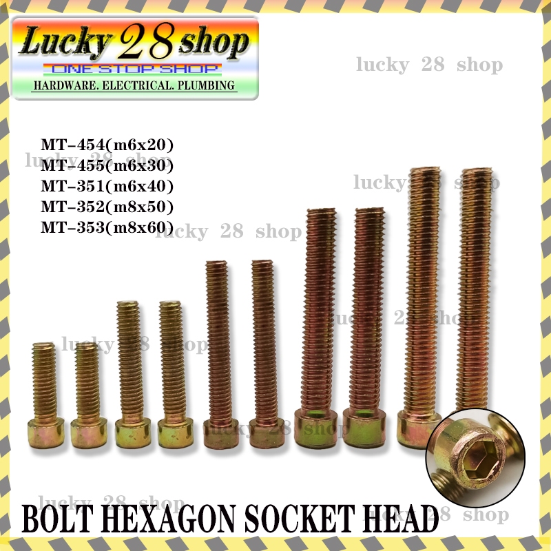MMT BOLT HEXAGON SOCKET HEAD (SOLD PER PACK) | Shopee Philippines