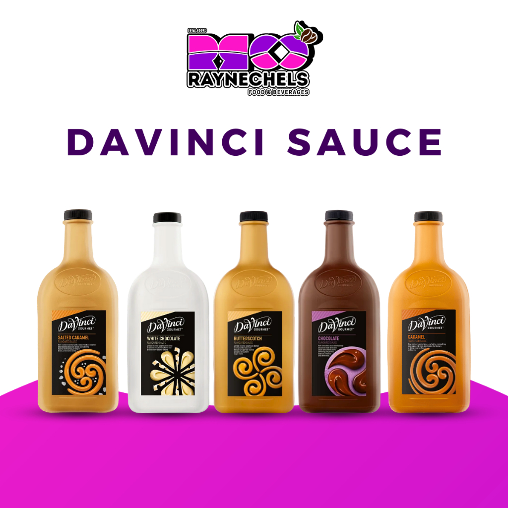 DAVINCI Caramel, Salted Caramel, Chocolate, White Chocolate Sauce 2L