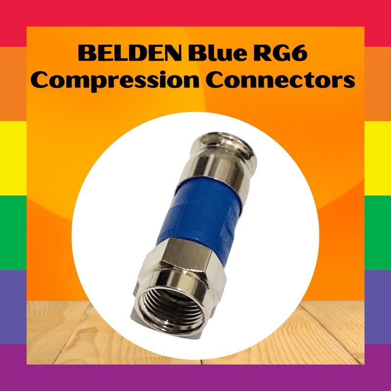 BELDEN RG-6 Compression Connectors RG6 | Shopee Philippines