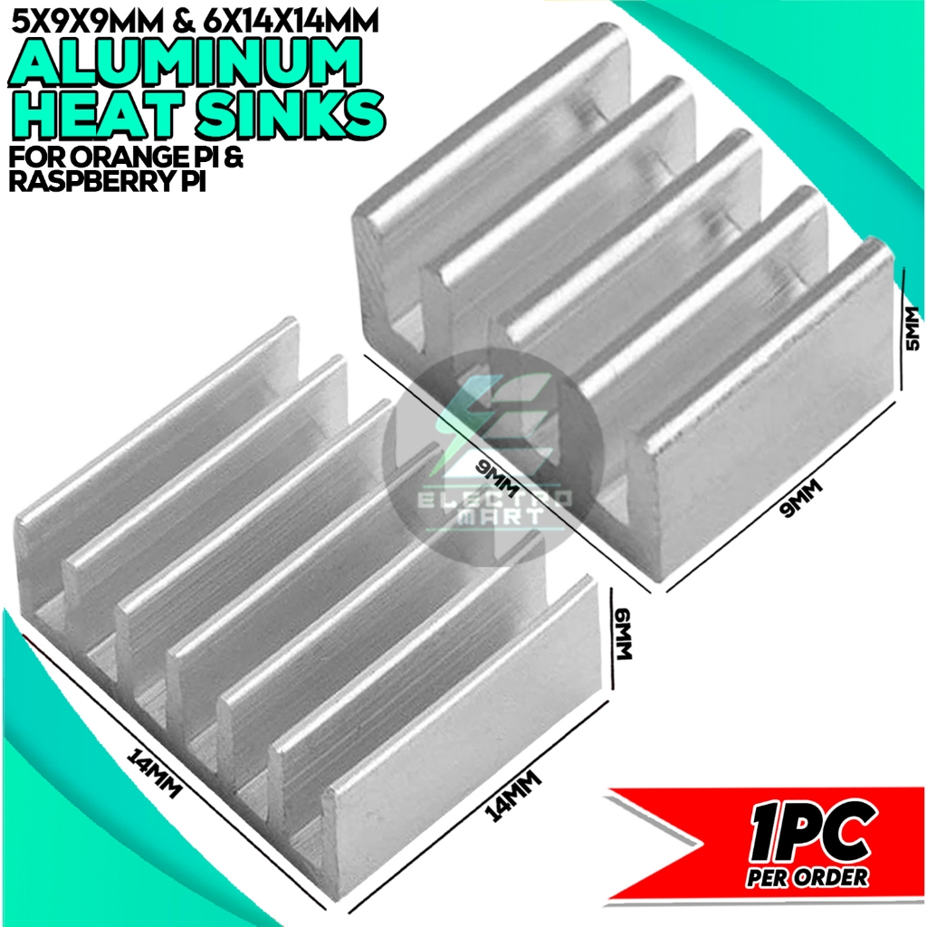 Aluminum Heat Sink Heatsink for Orange Pi Raspberry Pi | Shopee Philippines
