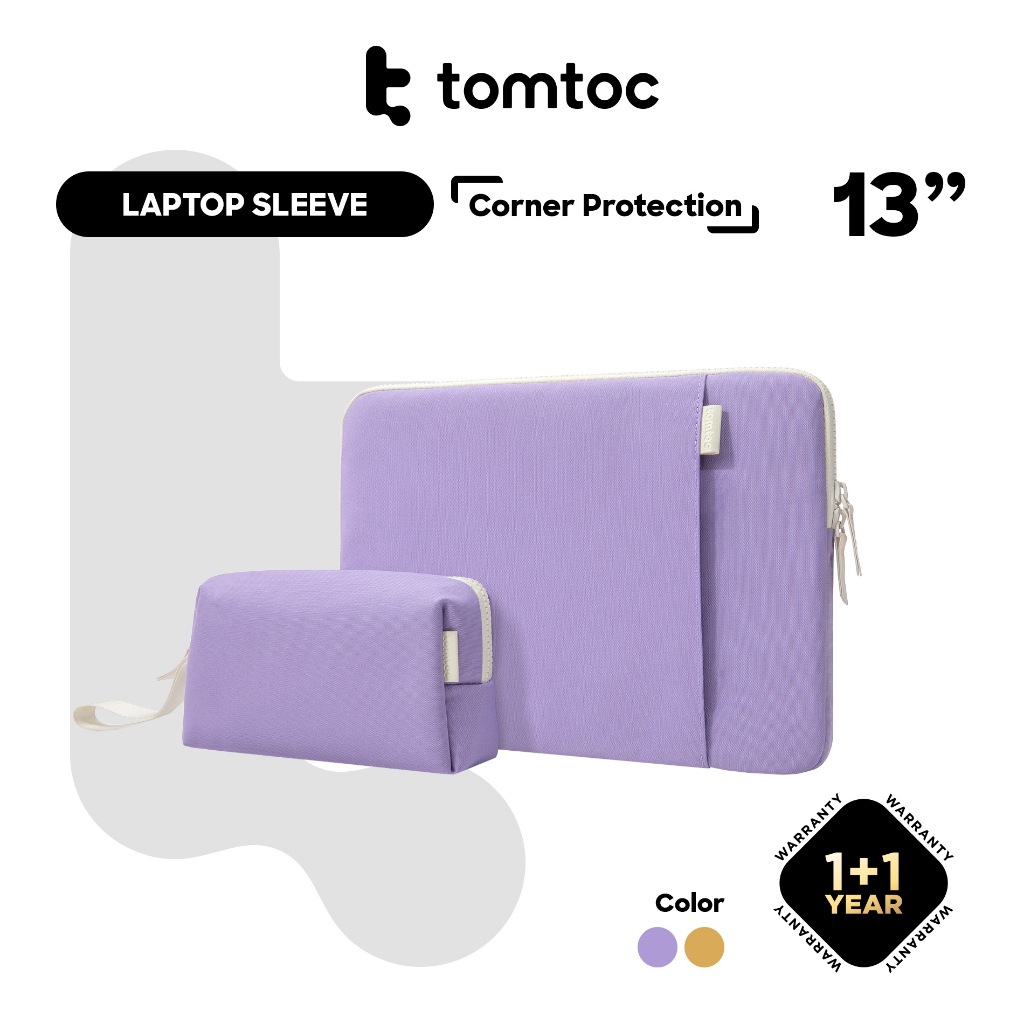tomtoc 13 Inch Lady Laptop Sleeve with Organized Pouch MacBook Air