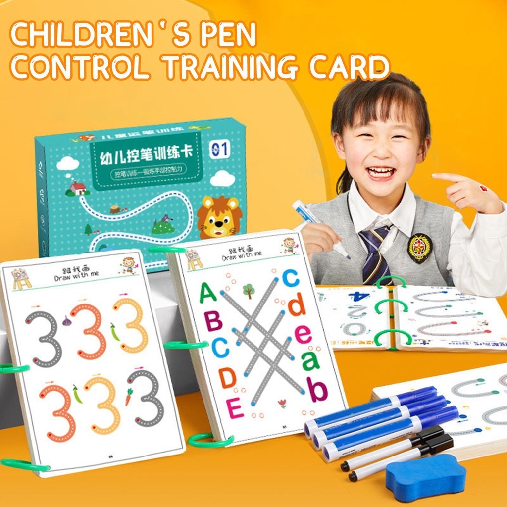 32/64/128 PAGES Magic Tracing Workbook Educational Books for Kids ...