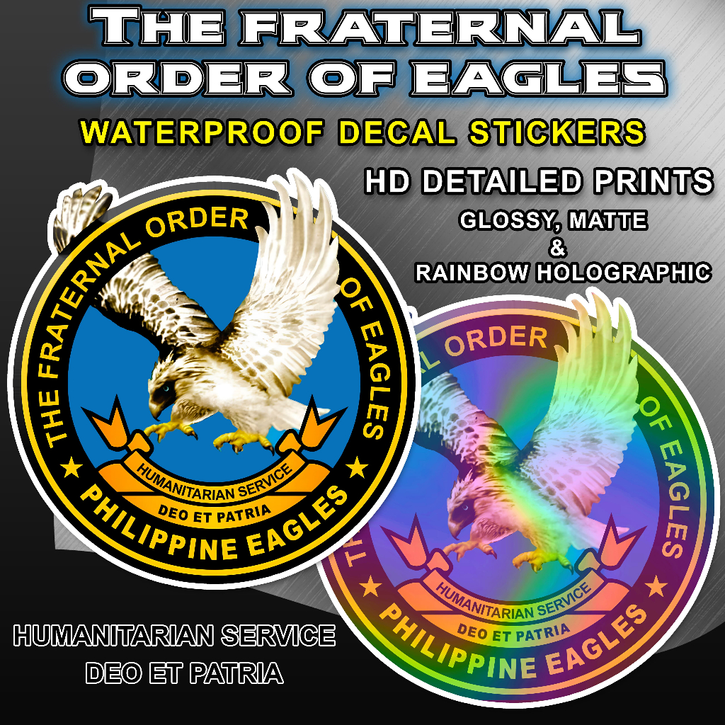 THE FRATERNAL ORDER OF EAGLES DETAILED STICKER | Shopee Philippines