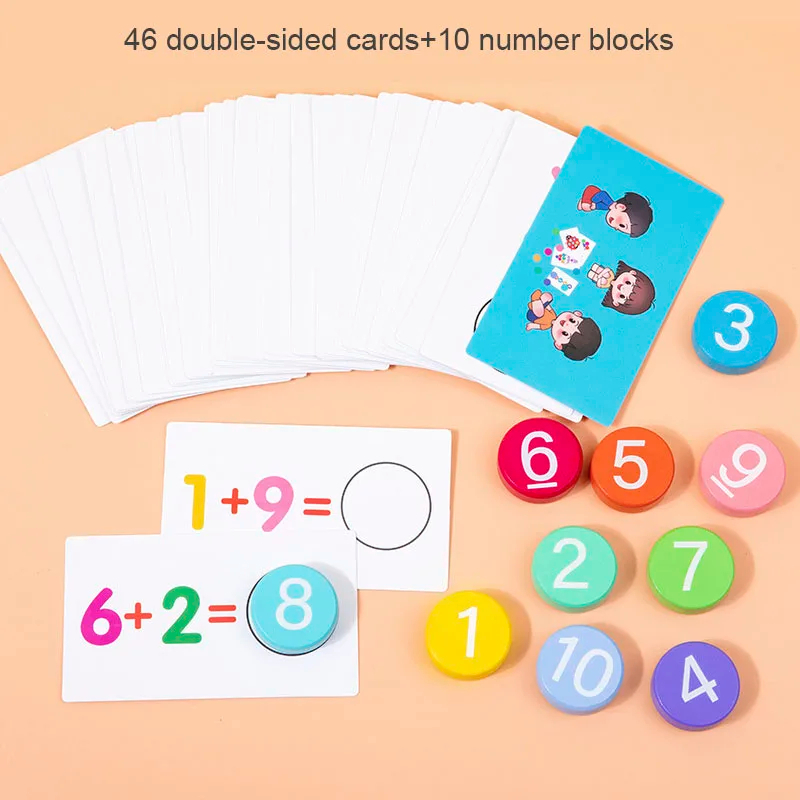 Kid Education Toys Number Math Counting Addition Subtraction Puzzle ...