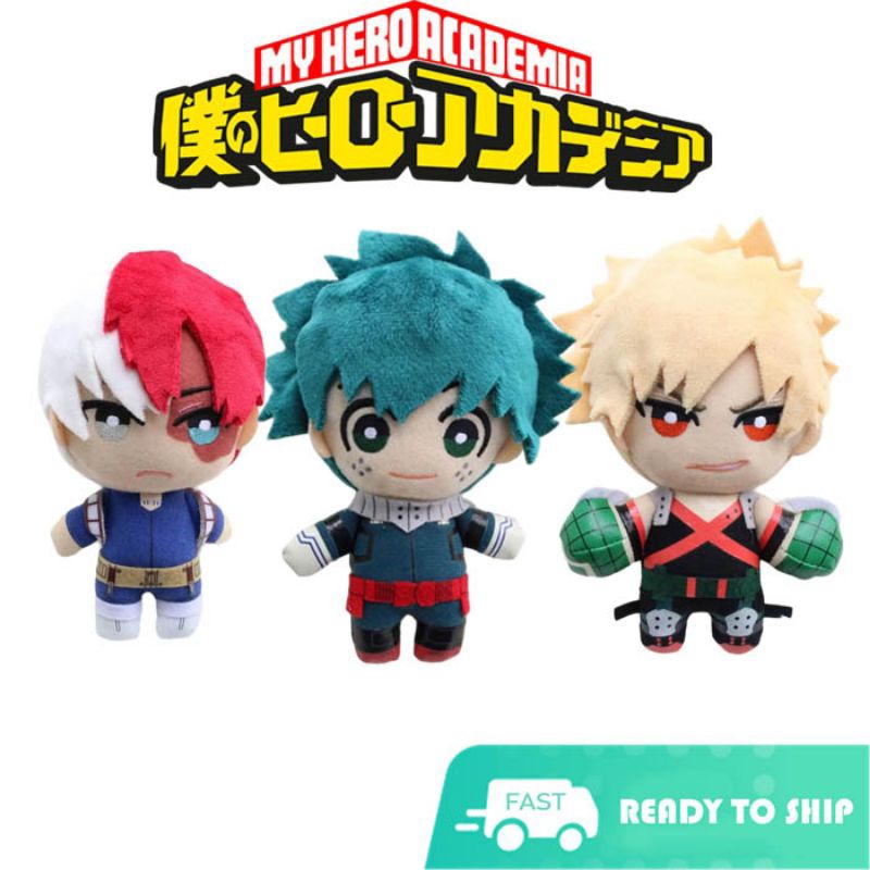 My Hero Academia Chibi Plushies Deku Midoriya Bakugo Todoroki | Shopee ...