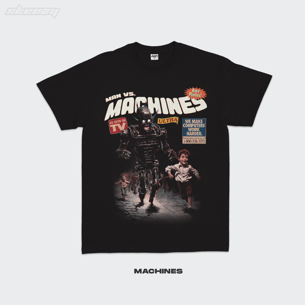Machines Tee by SKEEZY | 90s Y2K New Wave | Fan Made Aesthetic Graphic ...