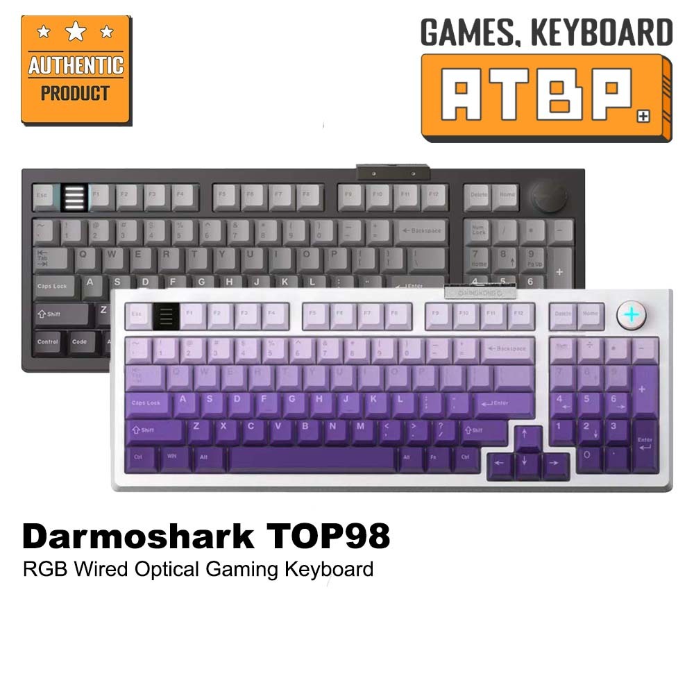 Darmoshark TOP98 - 98 Key RGB Wired Optical Gaming Keyboard | Shopee ...