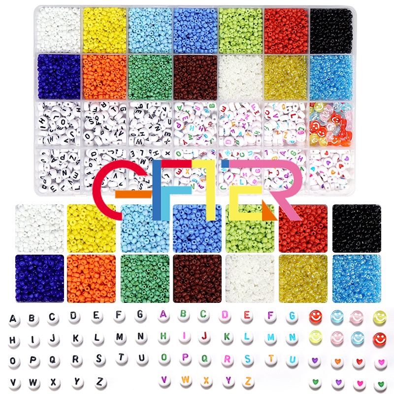GIFTER 5000Pcs Beads Kit DIY acrylic letter bead set for Name Bracelets ...