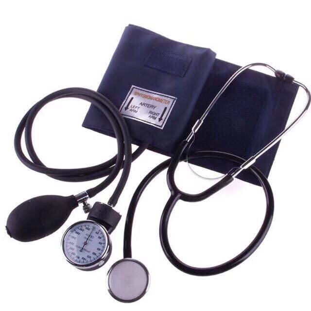 Aneroid Blood Pressure Measurement Device Kit Cuff Stethoscope Blood ...