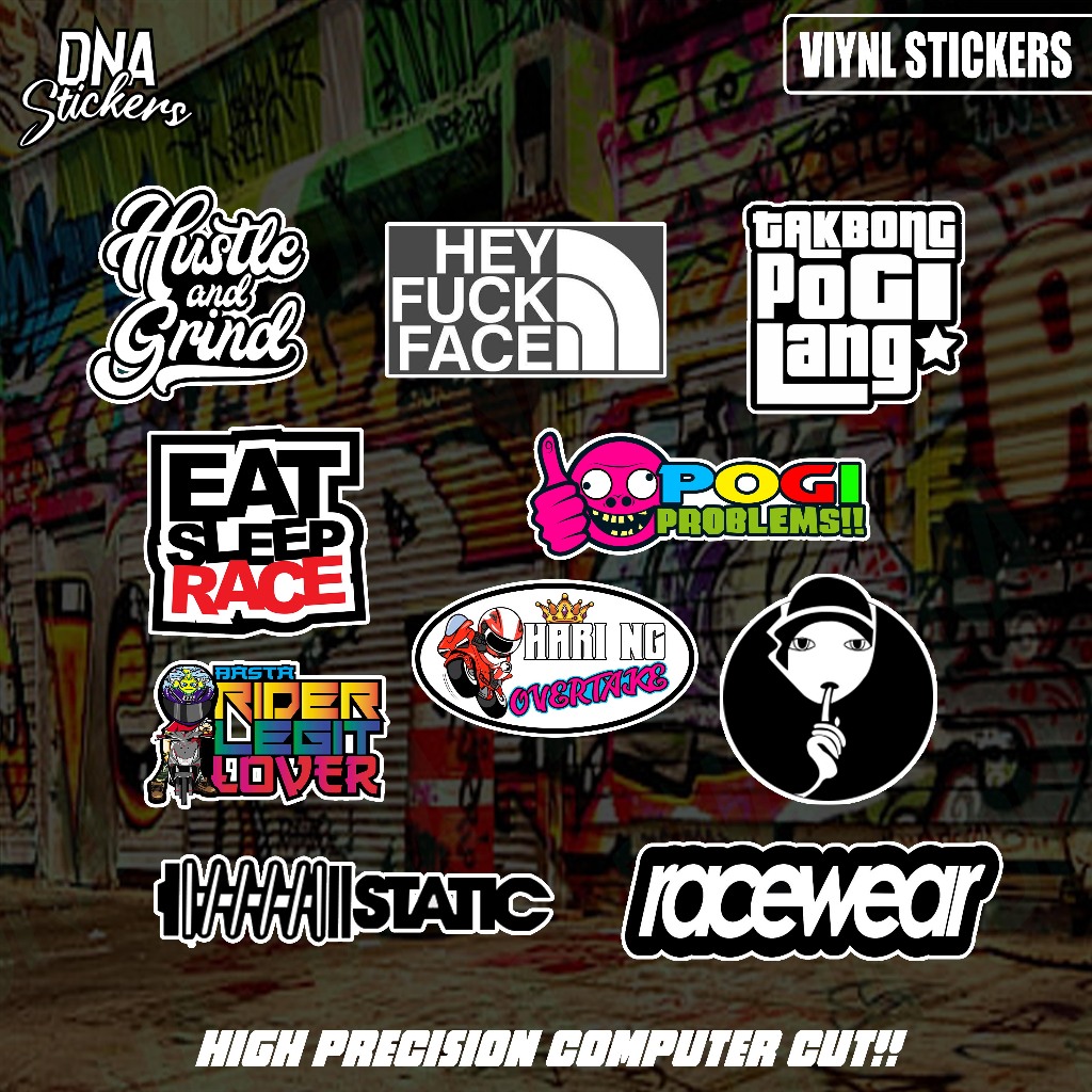Printed Quality Stickers (Waterproof and scratch proofs) | Shopee ...