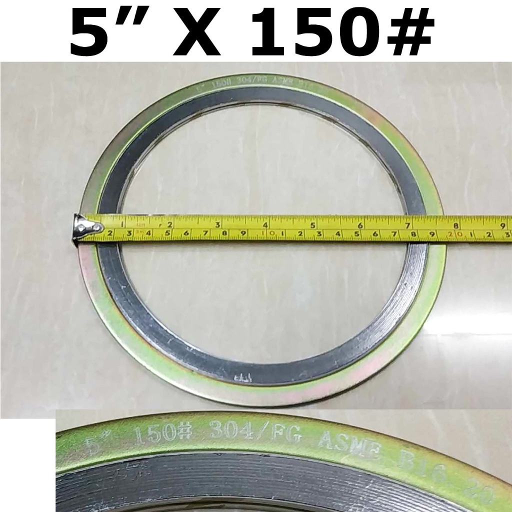 FLEXITALLIC GASKET 5" X 150 SPIRAL WOUND GASKET 304/FG ASME B16.20