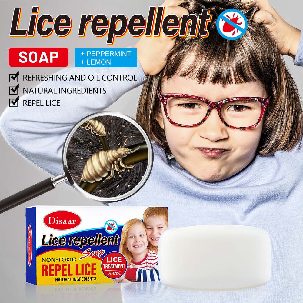 Disaar Anti lice Shampoo soap Natural Lice remover Deep clean hair