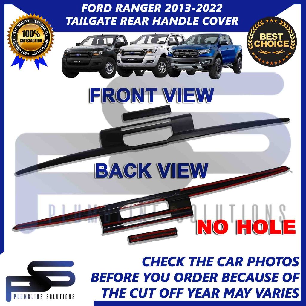 Tailgate Rear Handle Cover Ford Ranger 2013 2014 2015 2016 2017 2018 ...