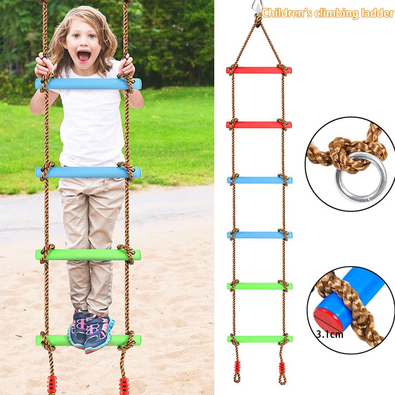 Hanging Ladder Rope for Climbing Kids Climbing Rope Ladder for Kids ...