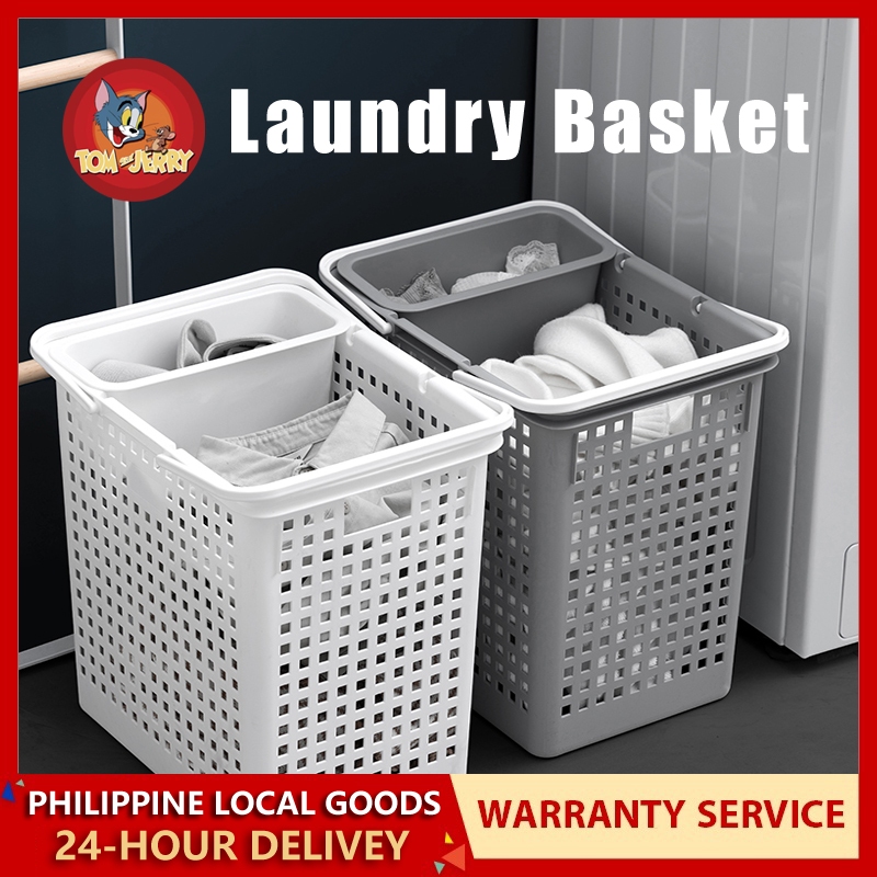 Square Hamper Laundry Basket Storage Box With Handle for Dirty Clothes